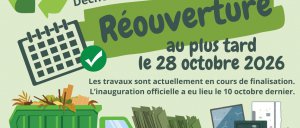Réouverture déchetterie